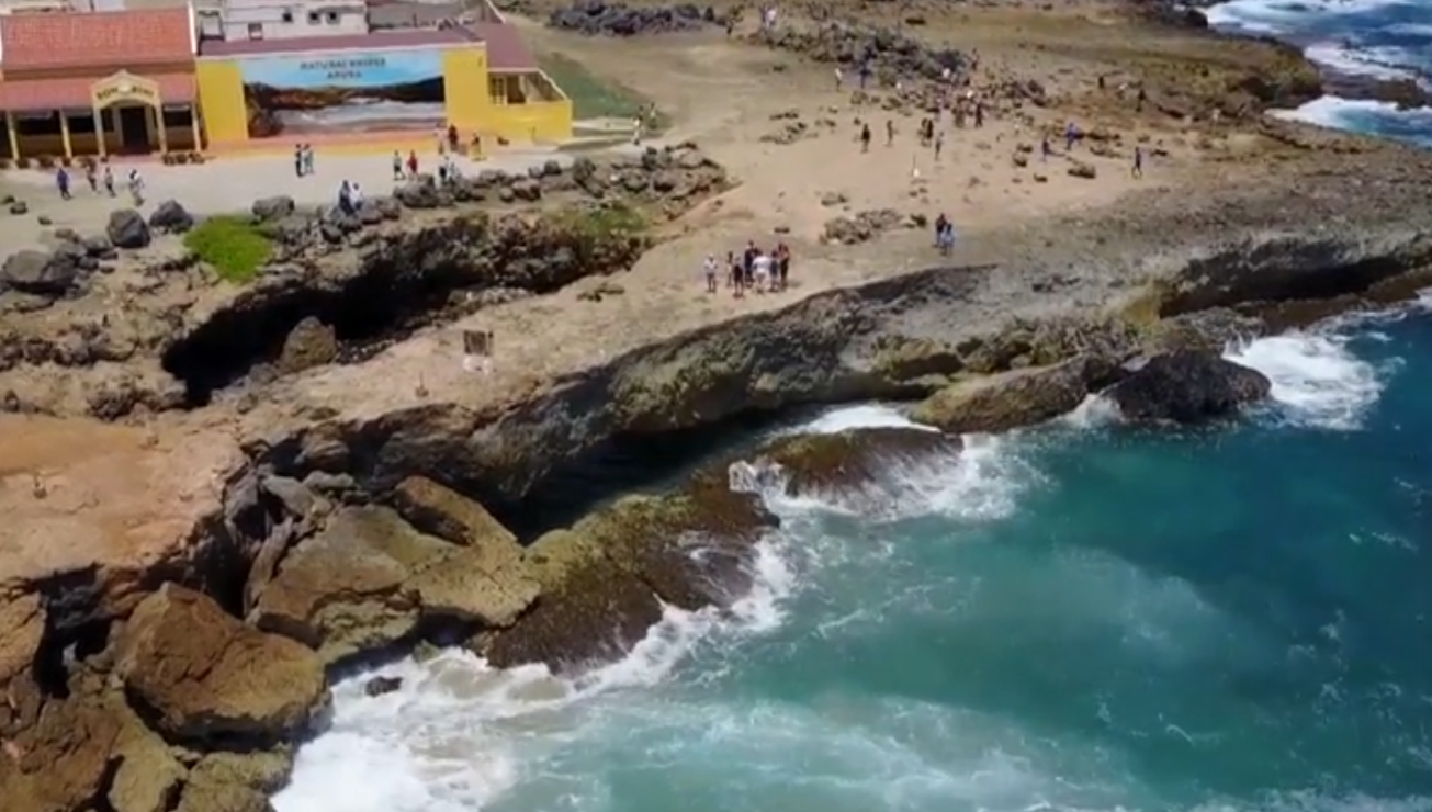 Aruba Tourism - Natural Bridge coastal area in Aruba